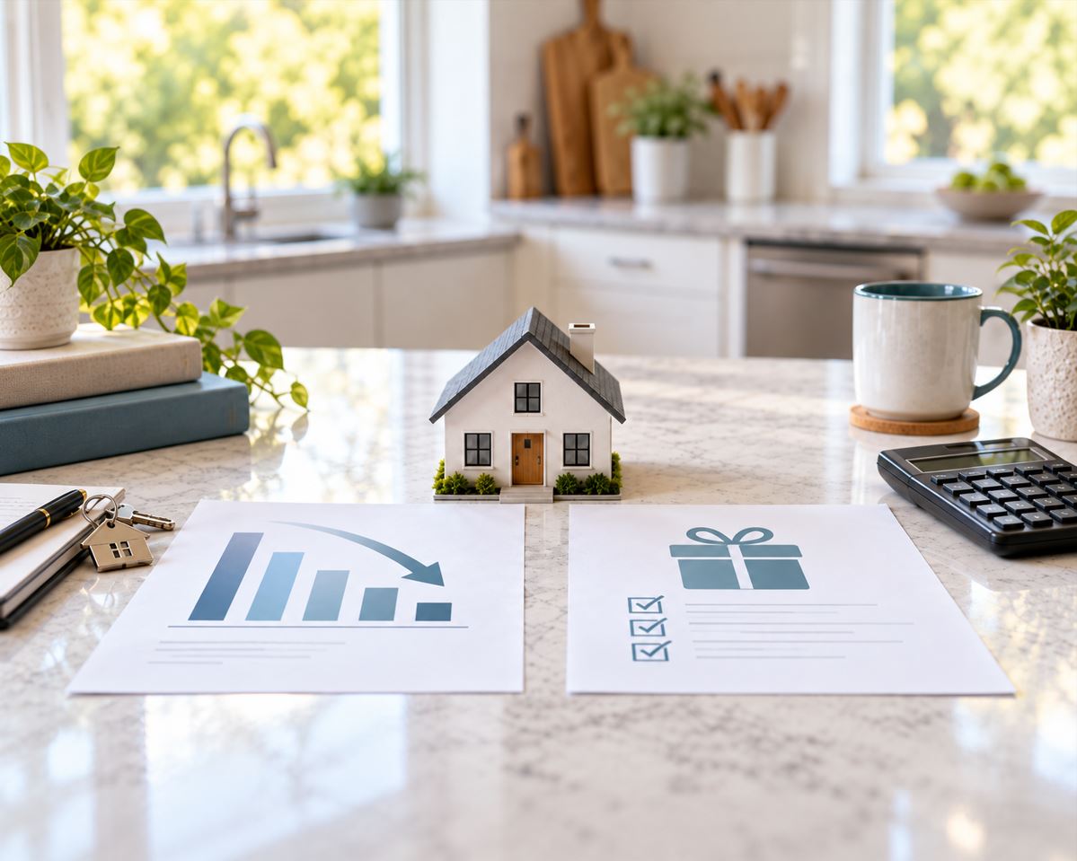 Price reduction versus seller credit for a home buyer